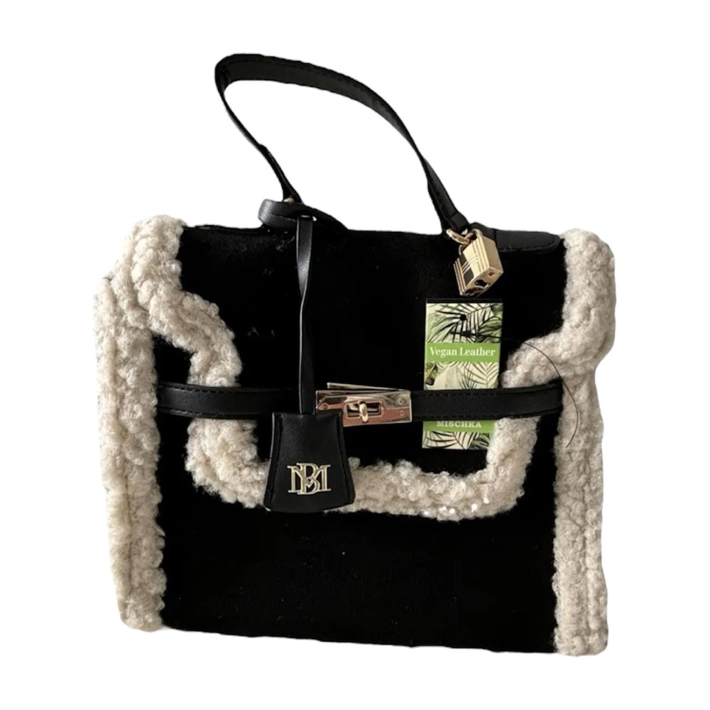 SOLD: The Black Fur Bag by Badgley Mischka ♡